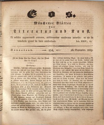 Eos Samstag 26. September 1829