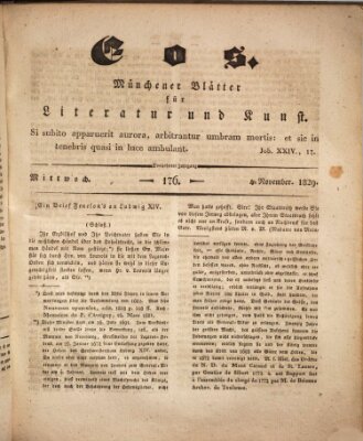 Eos Mittwoch 4. November 1829