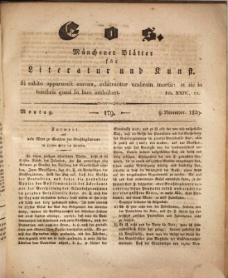 Eos Montag 9. November 1829