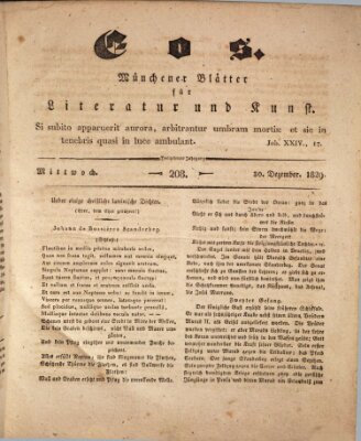 Eos Mittwoch 30. Dezember 1829