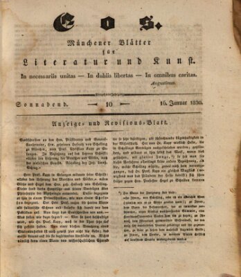 Eos Samstag 16. Januar 1830