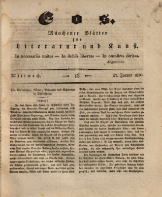 Eos Mittwoch 27. Januar 1830