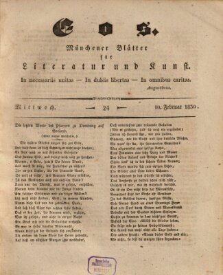 Eos Mittwoch 10. Februar 1830