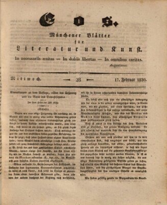 Eos Mittwoch 17. Februar 1830