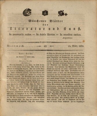 Eos Mittwoch 24. März 1830