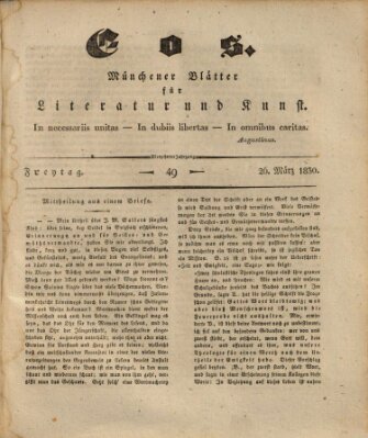 Eos Freitag 26. März 1830