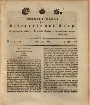 Eos Freitag 9. April 1830