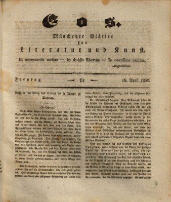 Eos Freitag 16. April 1830