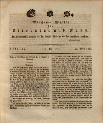 Eos Freitag 23. April 1830