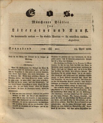 Eos Samstag 24. April 1830