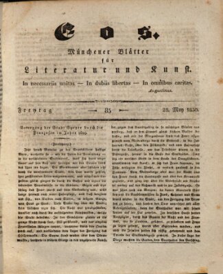 Eos Freitag 28. Mai 1830