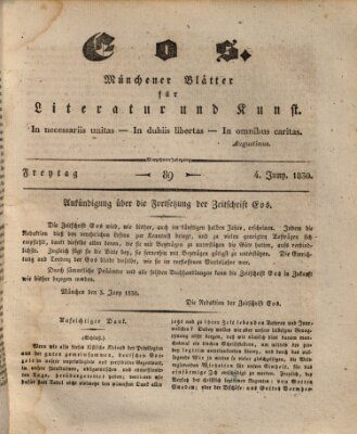 Eos Freitag 4. Juni 1830