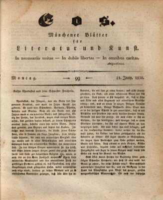 Eos Montag 21. Juni 1830