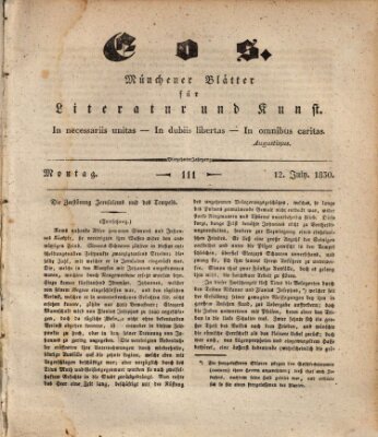 Eos Montag 12. Juli 1830