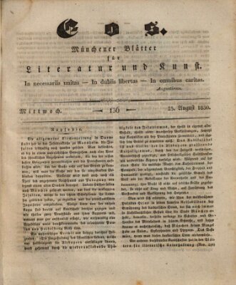 Eos Mittwoch 25. August 1830