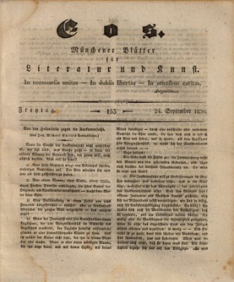 Eos Freitag 24. September 1830