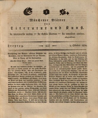 Eos Freitag 1. Oktober 1830