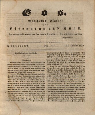 Eos Samstag 23. Oktober 1830