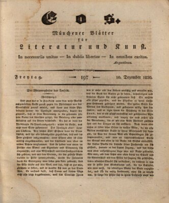 Eos Freitag 10. Dezember 1830