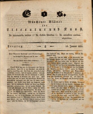 Eos Freitag 14. Januar 1831