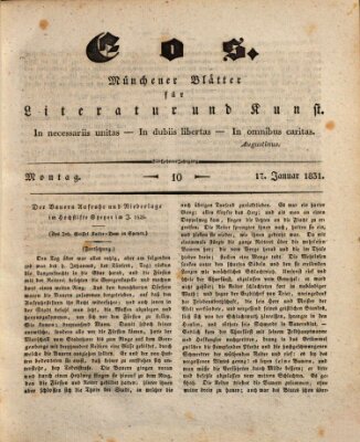 Eos Montag 17. Januar 1831