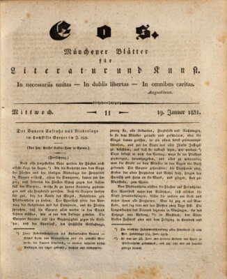 Eos Mittwoch 19. Januar 1831