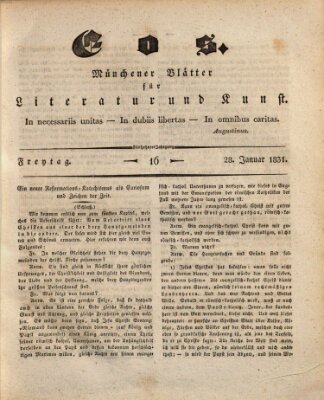 Eos Freitag 28. Januar 1831