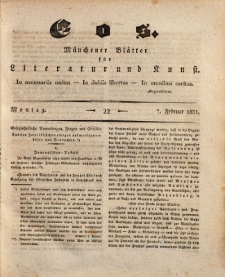 Eos Montag 7. Februar 1831