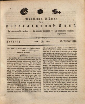 Eos Freitag 18. Februar 1831