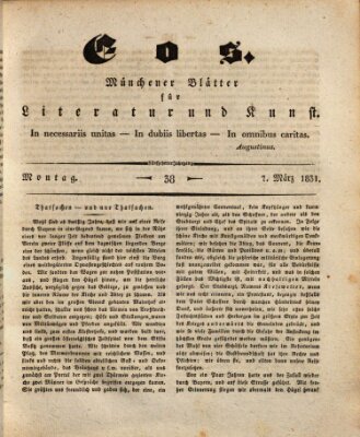 Eos Montag 7. März 1831