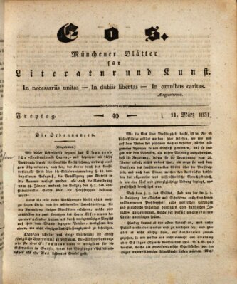 Eos Freitag 11. März 1831