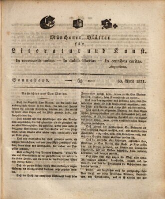 Eos Samstag 30. April 1831