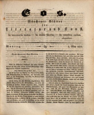 Eos Montag 2. Mai 1831