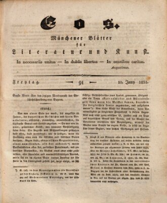 Eos Freitag 10. Juni 1831