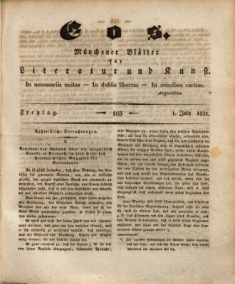 Eos Freitag 1. Juli 1831