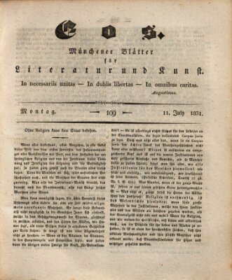 Eos Montag 11. Juli 1831