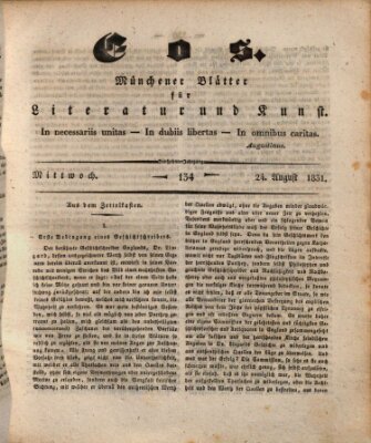 Eos Mittwoch 24. August 1831