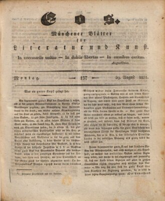 Eos Montag 29. August 1831