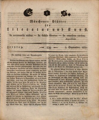 Eos Freitag 2. September 1831