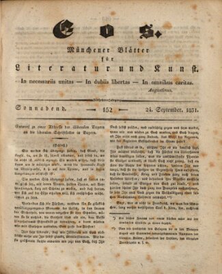 Eos Samstag 24. September 1831