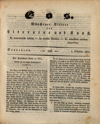 Eos Samstag 1. Oktober 1831