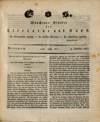 Eos Mittwoch 5. Oktober 1831