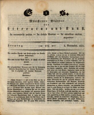 Eos Freitag 4. November 1831