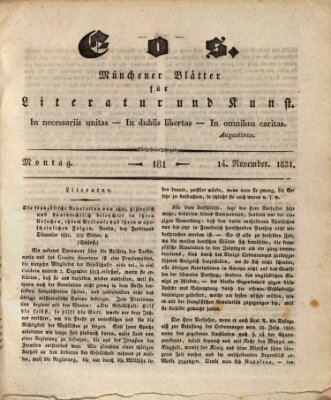 Eos Montag 14. November 1831