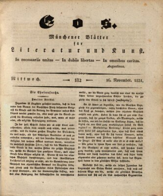 Eos Mittwoch 16. November 1831