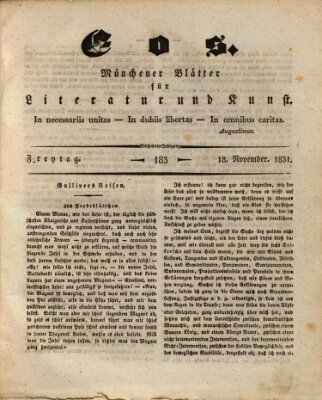 Eos Freitag 18. November 1831