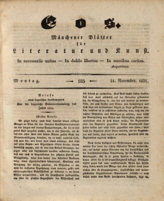 Eos Montag 21. November 1831