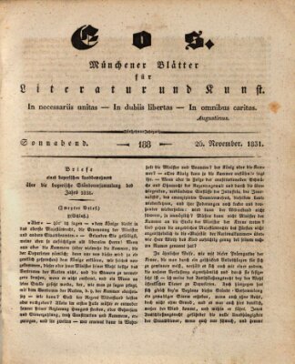 Eos Samstag 26. November 1831