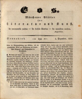 Eos Samstag 3. Dezember 1831