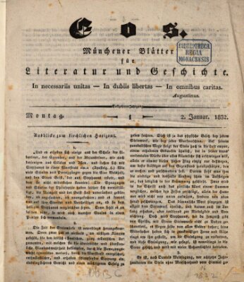 Eos Montag 2. Januar 1832